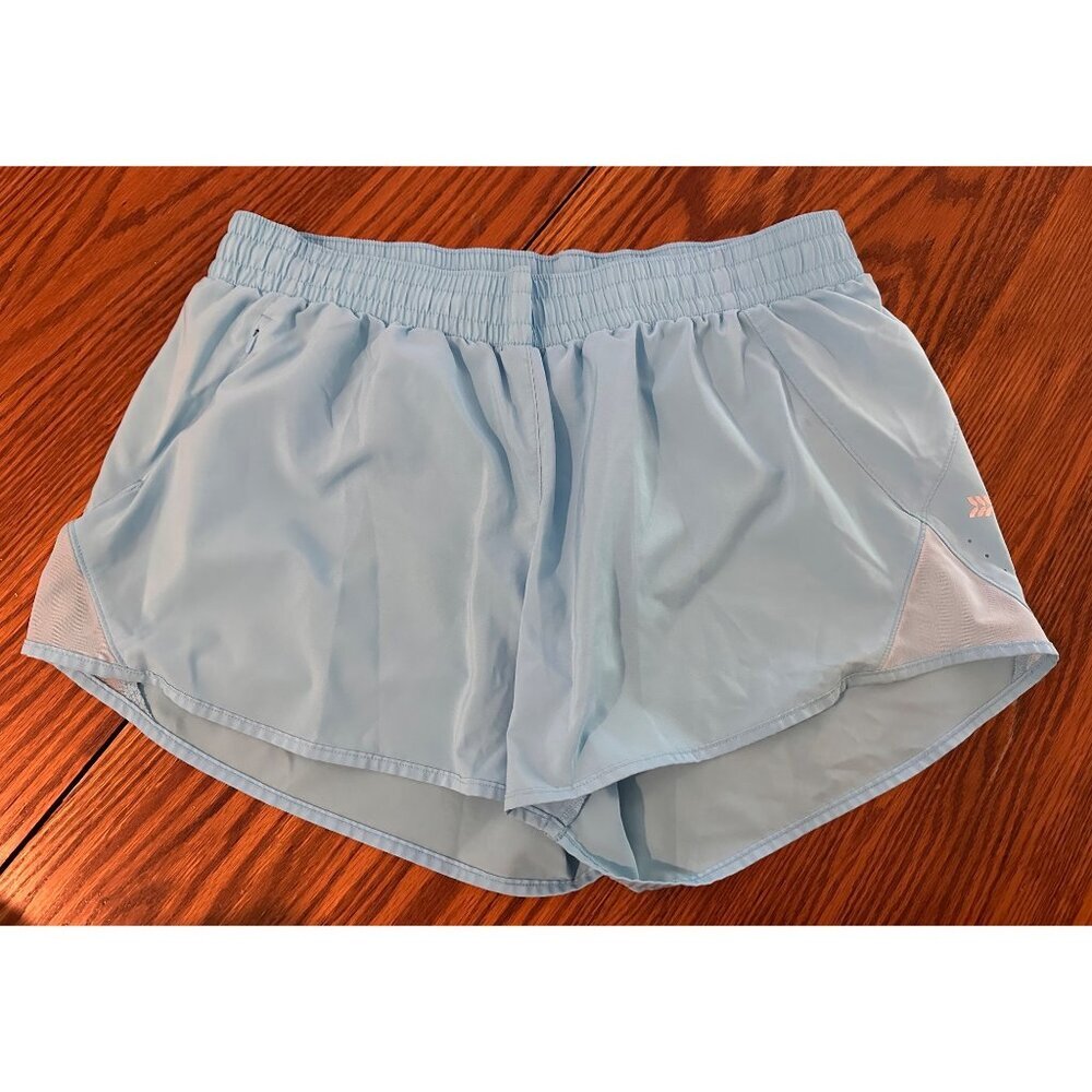 all in motion baby light blue workout gym shorts